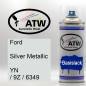 Preview: Ford, Silver Metallic, YN / 9Z / 6349: 400ml Sprühdose, von ATW Autoteile West.